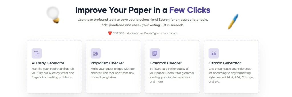 papertyper.net's writing tools